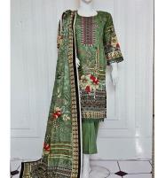 Digital Lawn Heavy Embroidered Dress With Lawn Dupatta (Unstitched) (DRL-1730) Price in Pakistan