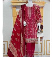 Lawn Heavy Embroidered Dress With Lawn Dupatta EMB Trouser (Unstitched) (DRL-1731) Price in Pakistan