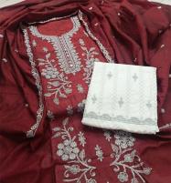 Paper Cotton Heavy Embroidered Dress With EMB Dupatta & EMB Trouser (Unstitched) (DRL-1744)	 Price in Pakistan