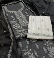 Black Paper Cotton Heavy Embroidered Dress With EMB Dupatta & EMB Trouser (Unstitched) (DRL-1745)	 Price in Pakistan