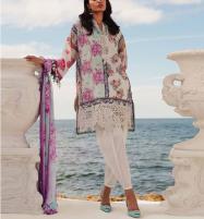 Digital Printed Embroidery Bunshes Lawn Dress With Chiffon Printed Dupatta (Unstitched) (DRL-1703)	 Price in Pakistan