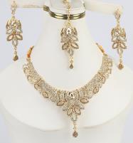 Stone Jewelry Set With Earring & Matha Patti  (ZV:1532) Price in Pakistan