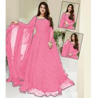 Stitched Chiffon Heavy Pearl Maxi With 4 Side Lace Dupatta (RM-158)	 Price in Pakistan