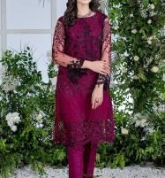 NET Embroidered Fancy Party Wear Dress 2024(2-PCs) (UnStitched) (CHI-666) Price in Pakistan