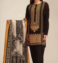 Khaddar Full Sequence Embroidery Dress With Wool Shawl (KD-83) (UnStitched) Price in Pakistan