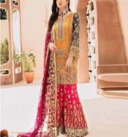 Chiffon Heavy Embroidered Wedding Dress (CHI-391) Price in Pakistan