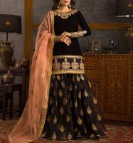 Chiffon Full Heavy Embroidered Dress with Organza Dupatta (Unstitched) (CHI-570) Price in Pakistan
