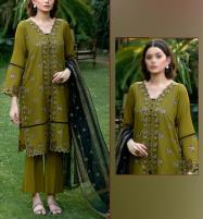 Luxury Embroidered Lawn Dress With Bamber Embroidered Dupatta (Unstitched) (DRL-1584)	 Price in Pakistan