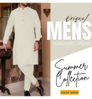 Off White Orignal Wash n Wear Shalwar Kameez Suit Unstitched (MSK-102) Price in Pakistan