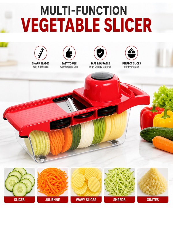 10-in-1 Mandoline Slicer | Multifunctional Vegetable Cutter