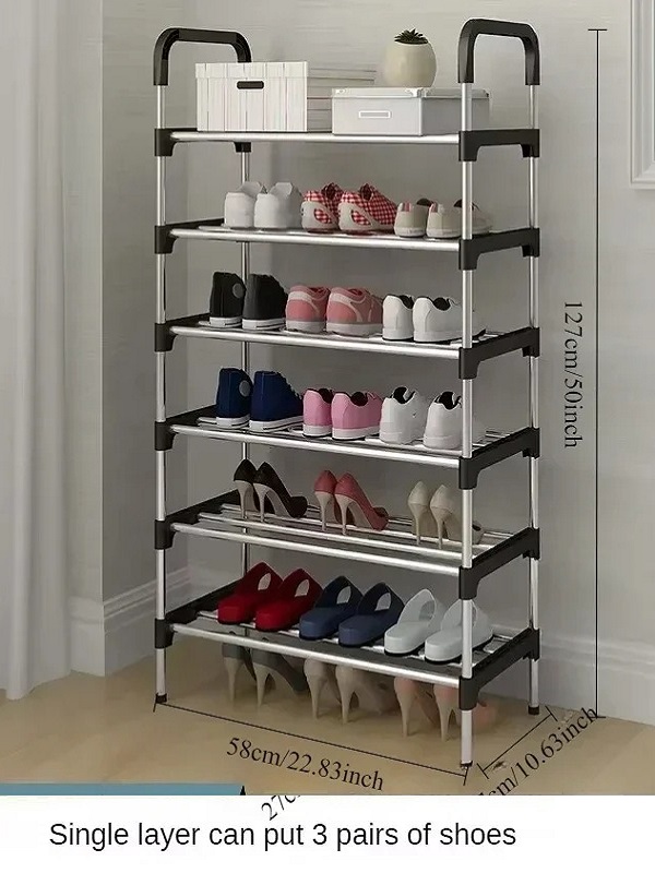 6 Layer Steel Shoe Rack Storage Organizer