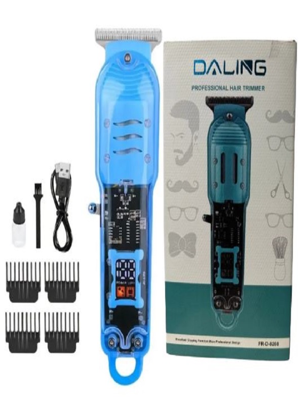 Daling Transparent LCD Electric Professional Hair Trimmer