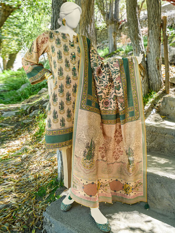 Digital Lawn Printed Dress Lawn Printed Dupatta & Plain Trouser (Unstitched) (DRL-2006)	