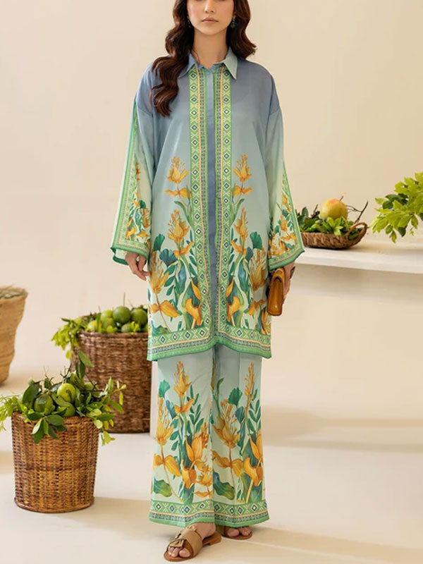 Digital Printed Lawn Dress With Printed Lawn Dupatta & Printed Trouser (Unstitched) (DRL-2161)