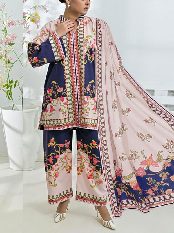 Digital Printed Lawn Dress With Printed Lawn Dupatta & Printed Trouser (Unstitched) (DRL-2165)	