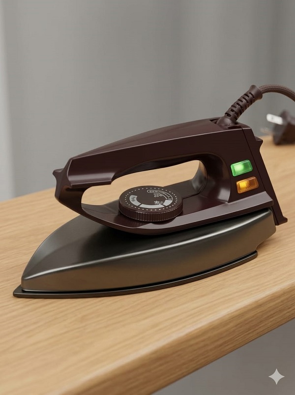 Electric Dry Iron Non-Stick - Light Weight & Energy Saving
