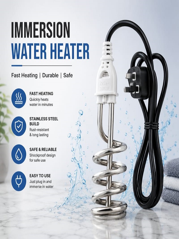 Electric Water Heating Rod – Portable Immersion Water Heater