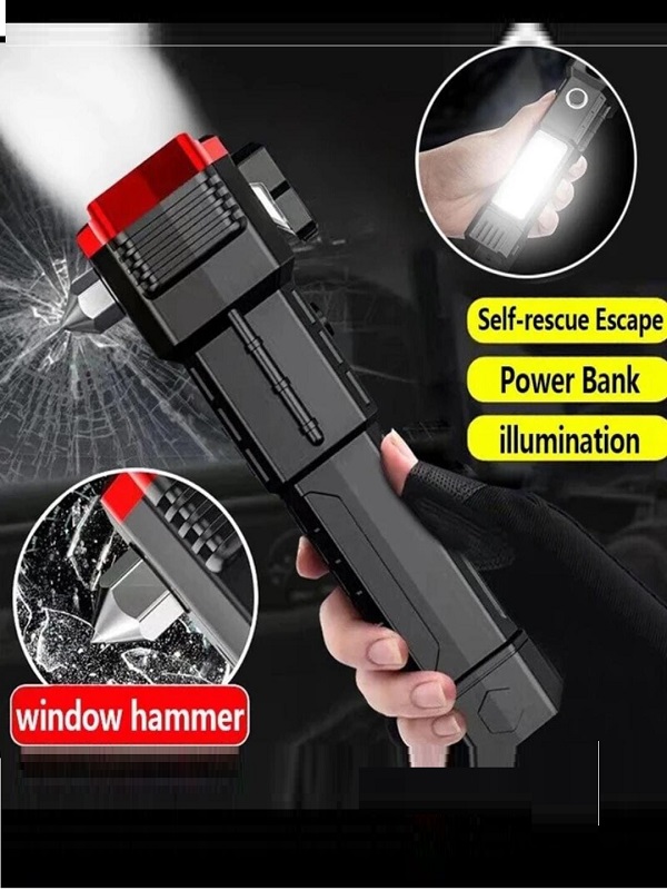 Flashlight with Emergency Glass Breaker