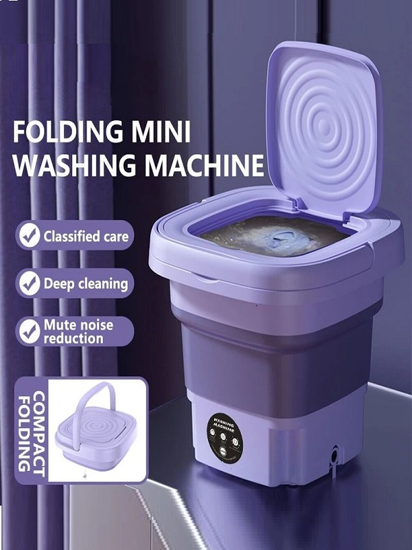 Foldable Electric Mini Washing Machine With Dryer