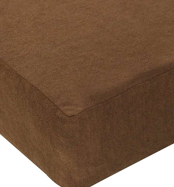 King Bed Protector Waterproof Jersey Fitted Mattress (cover) Protector - Brown