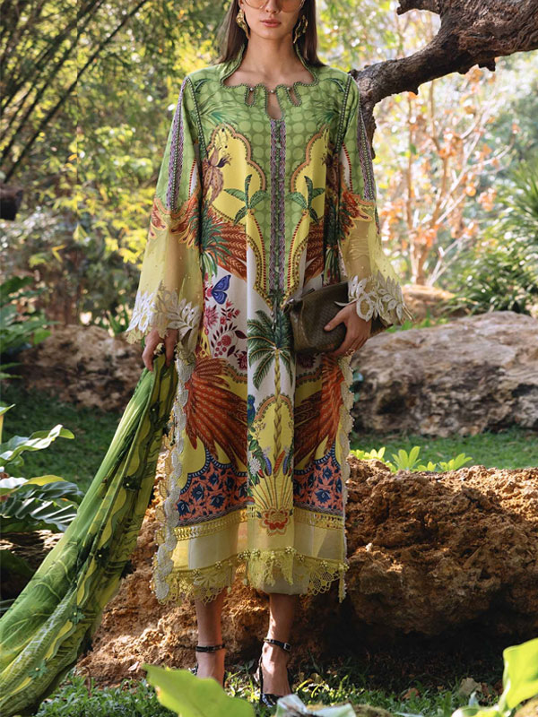 Maria.B MPrints Embroidered Lawn Unstitched 3Pc Suit (DRL-2408) 