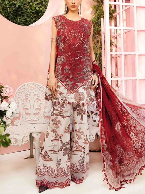 Original Digital Printed Lawn Dress With Printed Lawn Dupatta & Lawn Trouser (Unstitched) (DRL-2274)