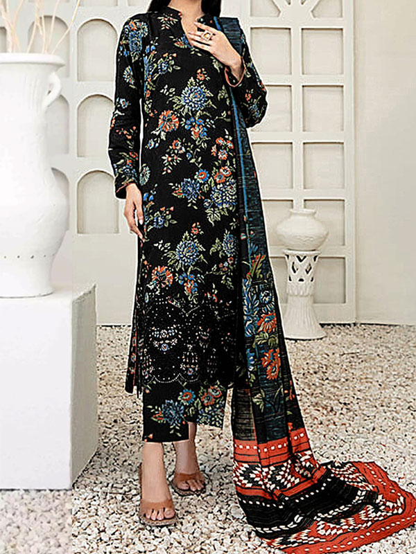 Premium Bana Dora Lawn Digital Printed Dress With Printed Lawn Dupatta (Unstitched) (DRL-2310)