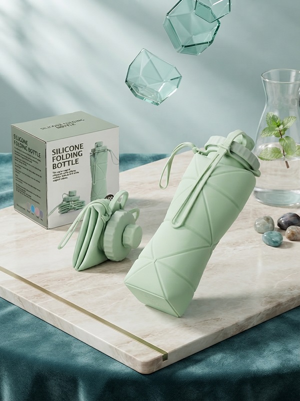 Silicone Folding Water Bottle – Collapsible, Leak-Proof & Travel-Friendly