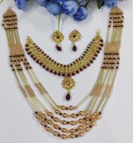 Beautiful Necklace With MALA Set Earring(PS-457) Price in Pakistan