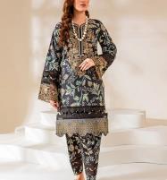 AZADI SALE Lawn Digital Heavy Embroidery Dress Digital Printed Trouser 2 Pec (Unstitched) (DRL-1350) Price in Pakistan