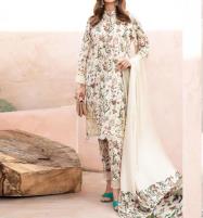 Luxury Digital Lawn Embroidery Dress With Printed Chiffon Dupatta 3 PCS (Unstitched) (DRL-1571)	 Price in Pakistan