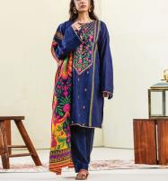 2 PCs Latest Embroidered Lawn Dress With EMb Trouser (Unstitched) (DRL-1631) Price in Pakistan