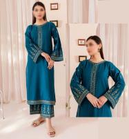 Elegant Lawn Heavy Embroidered Dress Embroidery Trouser (2 PCs Suite)  2024 (Unstitched) (DRL-1580) Price in Pakistan