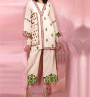 2 PCs Linen Embroidered Dress (Unstitched) (LN-375) Price in Pakistan