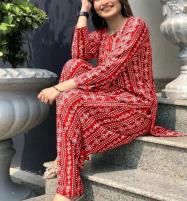 Stitched Chunri Print Cotton Lawn Dress (2-Piece Dress) (DRL-1204) Price in Pakistan