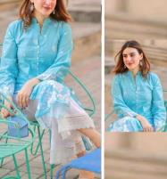 Cotton Full Heavy Embroidered Dress with Embroidered Trouser 2-Piece (Unstitched) (DRL-1111) Price in Pakistan