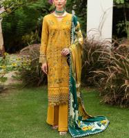 3 PCs Heavy Embroidered Lawn Dress With Broshia Diamond Dupatta (Unstitched) (DRL-1804) Price in Pakistan