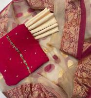 Banarsi Chiffon Dress With Organza Dupatta Unstitched  (CHI-590) Price in Pakistan