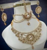 Beautiful Bridal Wedding Necklace Jewellery Set (PS-443) Price in Pakistan