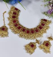 Beautiful Bridal Wedding Necklace Jewellery Set (PS-454) Price in Pakistan