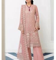 Chiffon Full Heavy Embroidered Dress With Chiffon Dupatta Suit  (UnStitched) (CHI-818) Price in Pakistan