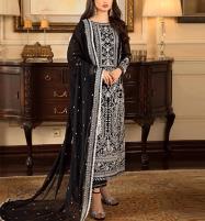 Chiffon Full Heavy Embroidered Dress With Chiffon Fully  Embroidered Dupatta UnStitched (CHI-841) Price in Pakistan