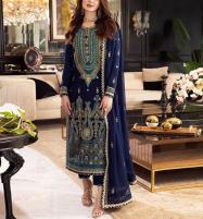 Chiffon Fully Heavy Embroidered Dress With Heavy Embroidered Spengle Work Dupatta (Unstitched) (CHI-891) Price in Pakistan