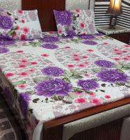 Premium Quality Floral Print Pure Cotton King Size Bed Sheets BCP-113)	 Price in Pakistan