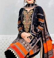 Khaddar Embroidered Dress with Wool Shawl Dupatta (Unstitched) (KD-128) Price in Pakistan