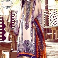 Decent Embroidered Lawn Suit 2023 with Chiffon Dupatta (Unstitched) (DRL-1264) Price in Pakistan
