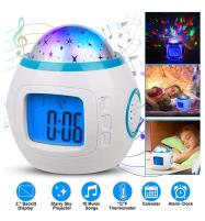 Music LED Star Sky Projection Digital Alarm Clock Calendar For Children Gift Price in Pakistan