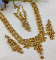 Elegant Bridal Jewelry Set with Earrings and Tikka  (PS-449) Price in Pakistan