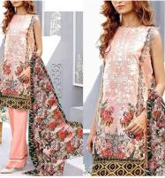 Elegant Embroidered Lawn Suit with Chiffon Dupatta (UnStitched) (DRL-1116) Price in Pakistan