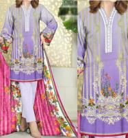 Elegant Sequins Embroidered Lawn EID Dress 2022 with Chiffon Dupatta (Unsitched) (DRL-1154)	 Price in Pakistan